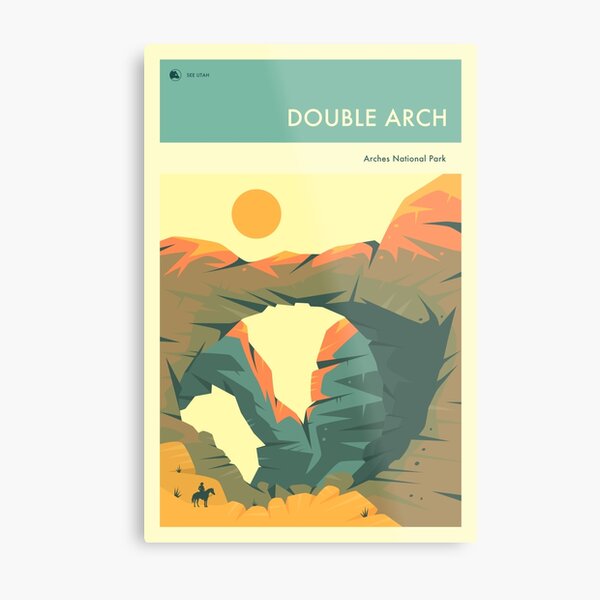 THE DOUBLE ARCH Metal Print