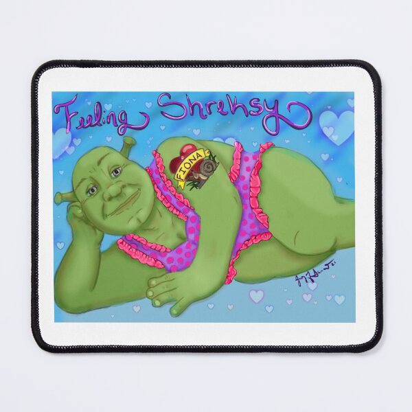 Item preview, Shrek "Feeling Shreksy" LGBTQ+ Shrek in bikini designed and sold by artbyjodysanner.