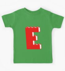 THE LETTER E, Customize My Minifig Kids Tee