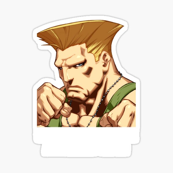 Guile from Street Fighter. Sticker for Sale by NBEdits