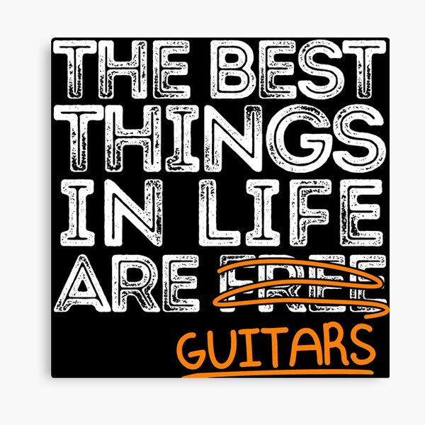 Item preview, The Best Things in Life are Free Guitars designed and sold by mebyme.