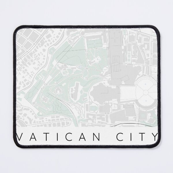 Item preview, Vatican City map minimalist in colour with blue and green designed and sold by DesireeVDA.