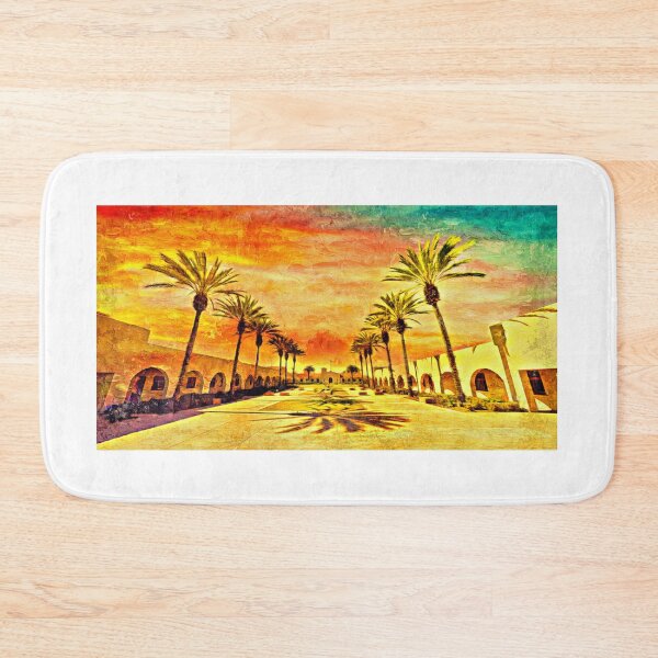 Item preview, Chula Vista city hall and civic center - impasto oil painting designed and sold by NickoPrints.