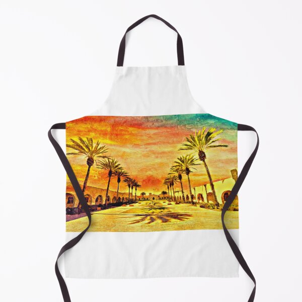 Item preview, Chula Vista city hall and civic center - impasto oil painting designed and sold by NickoPrints.