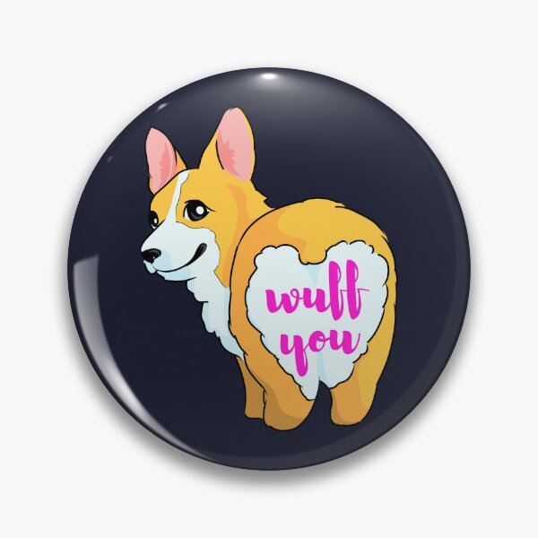 Item preview, Thicc Cute Butt Corgi Says Wuff You with Numbers designed and sold by Cawaiico.