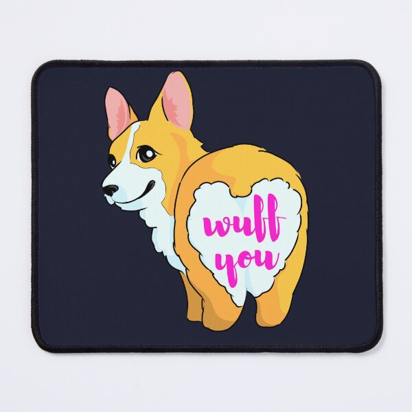 Item preview, Thicc Cute Butt Corgi Says Wuff You with Numbers designed and sold by Cawaiico.