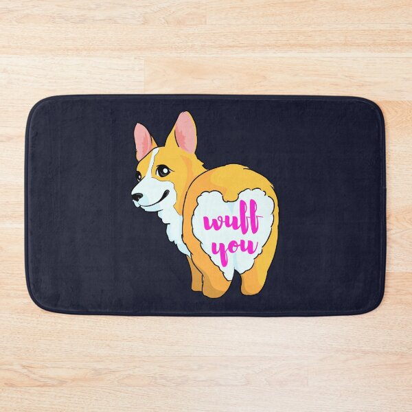 Item preview, Thicc Cute Butt Corgi Says Wuff You with Numbers designed and sold by Cawaiico.