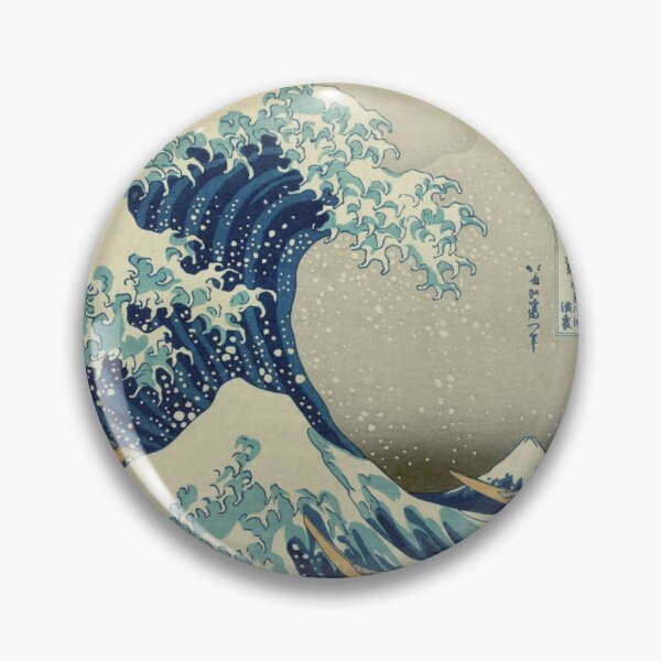 Item preview, Great Wave off Kanagawa circle designed and sold by HBzshop.