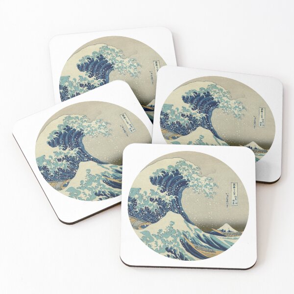Item preview, Great Wave off Kanagawa circle designed and sold by HBzshop.