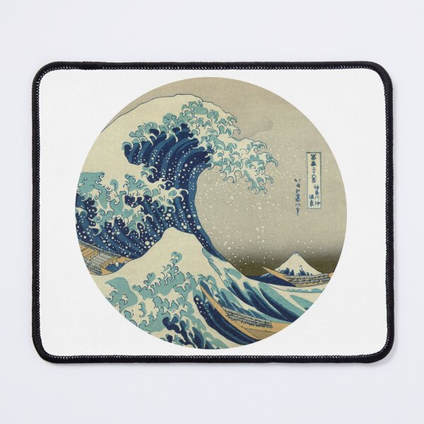 Item preview, Great Wave off Kanagawa circle designed and sold by HBzshop.