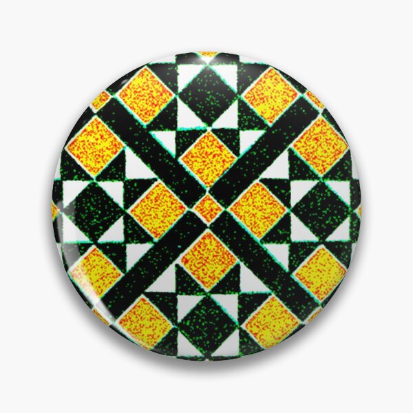 Item preview, Green and Gold Checkered and White and Green Triangular Textile Middle-Age Pattern designed and sold by RyanCaudell.