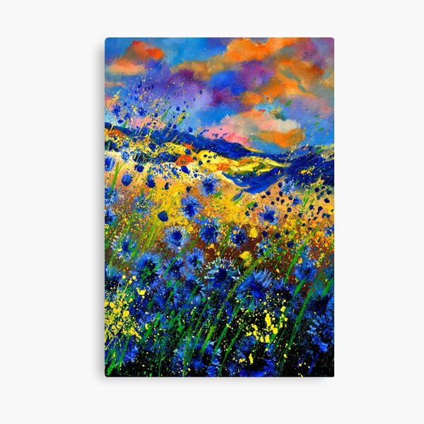 Blue Cornflowers 9652 Canvas Print