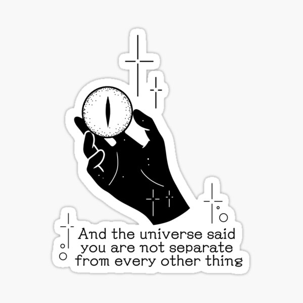 You are not separate from every other thing Sticker