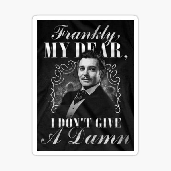 Wall Art Print | frankly my dear i dont give a damn | Abposters.com