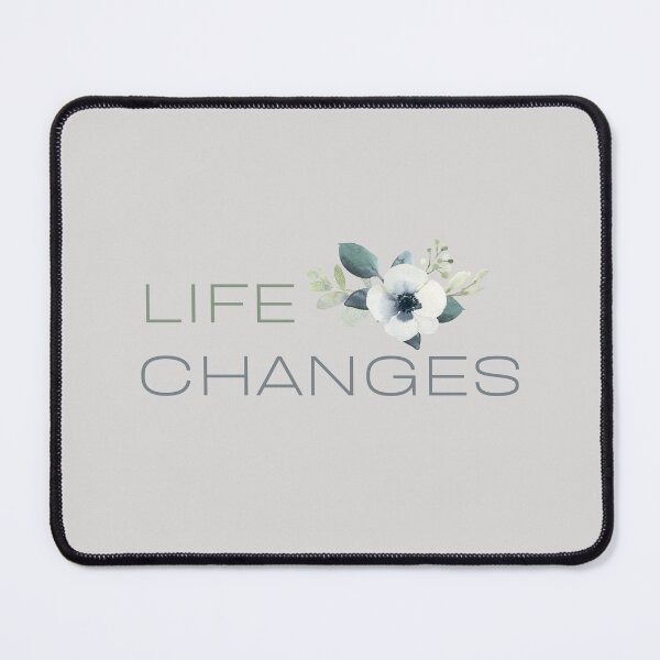 Item preview, Life Changes quote with blue Hellebore designed and sold by Levated.