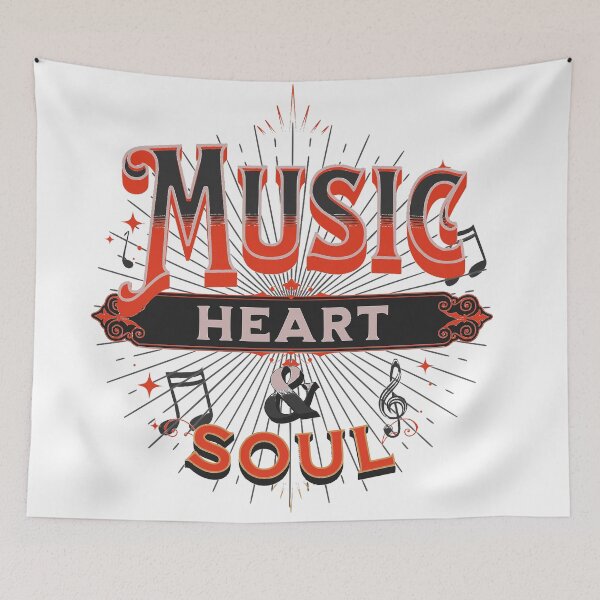 Item preview, Red Hot Music Heart and Soul designed and sold by ActionFocus.