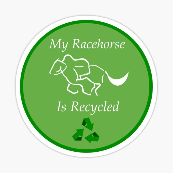 Item preview, My Racehorse is Recycled OTTB designed and sold by Designs-by-Lou.