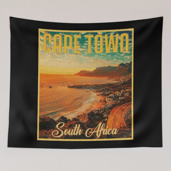 Item preview, Cape Town South Africa Vintage Travel, Best Gift Idea For Cape Town Clifton Beach, Cape Town South Africa Travel Lover designed and sold by Paintcorner.