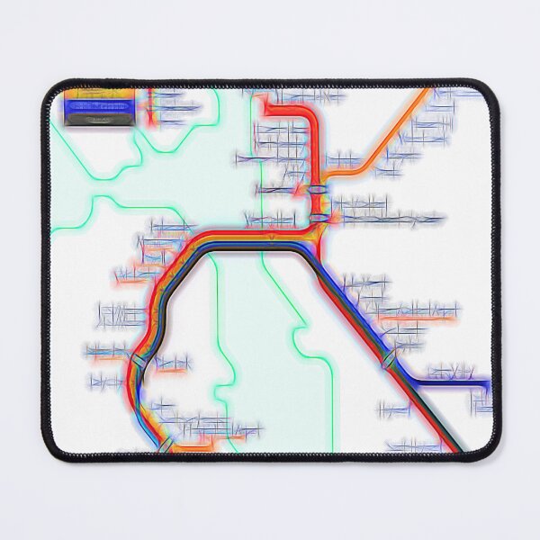 Item preview, San Francisco BART Map designed and sold by mrthink.