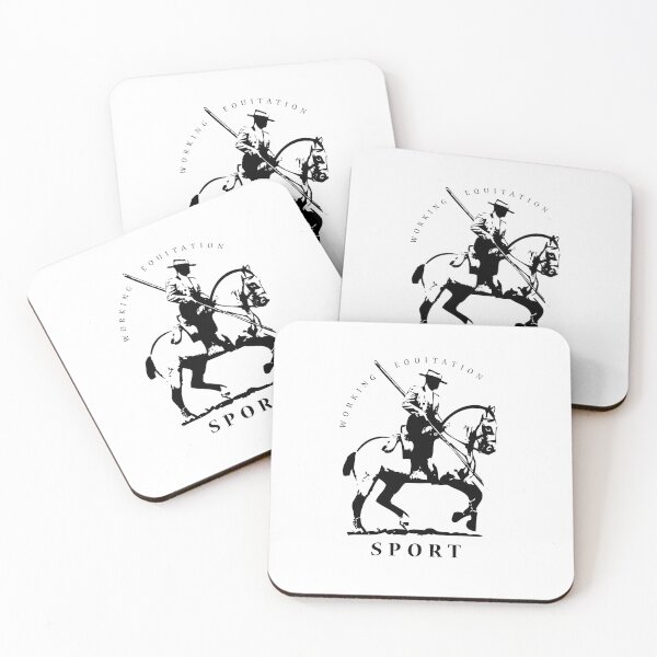 Item preview, Black and white logo Horse Rider in Working Equitation Equestrian Sports and Tradition designed and sold by DappleDesign.