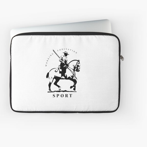 Aperçu de l'œuvre Logo noir et blanc Horse Rider Competition Equitation de Travail Sports et Tradition créée et vendue par DappleDesign.