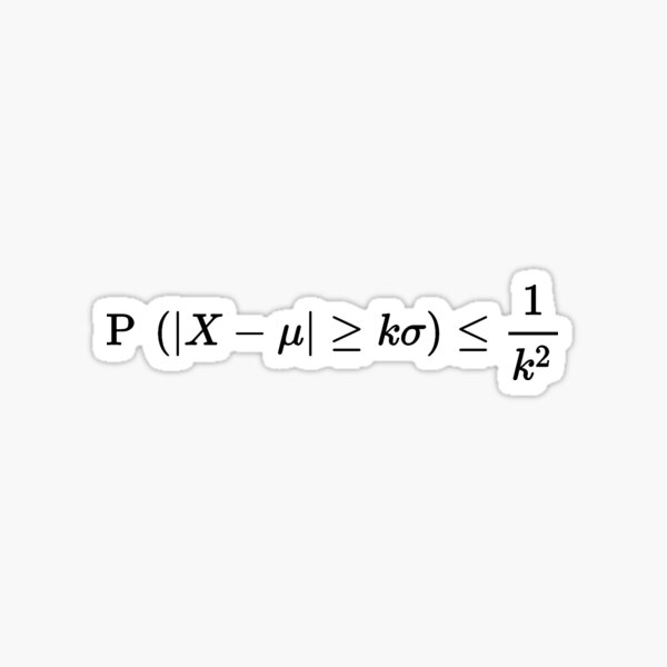 Item preview, Tchebychev inequality of probability theory designed and sold by NoetherSym.