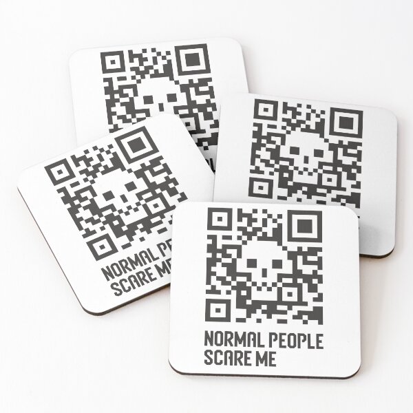 Item preview, Skull. Normal people scare me. Skull barcode. designed and sold by etraveler.
