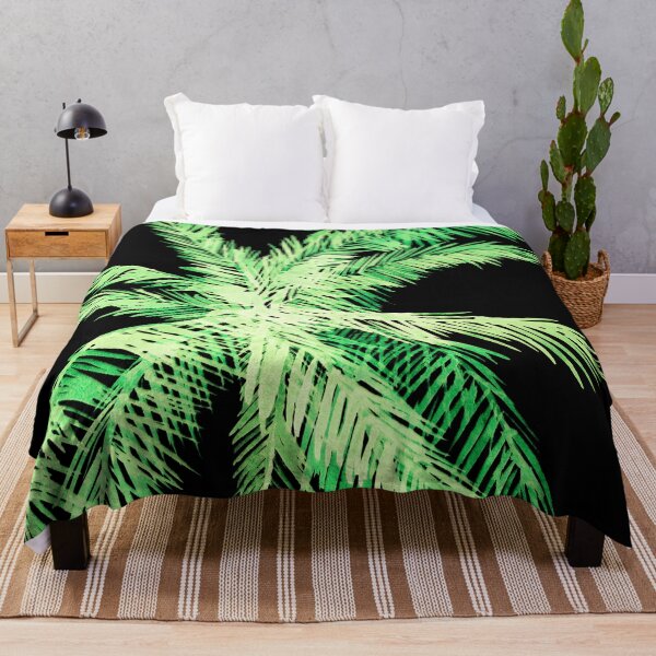 Item preview, palm tree, black background designed and sold by Myartspace.