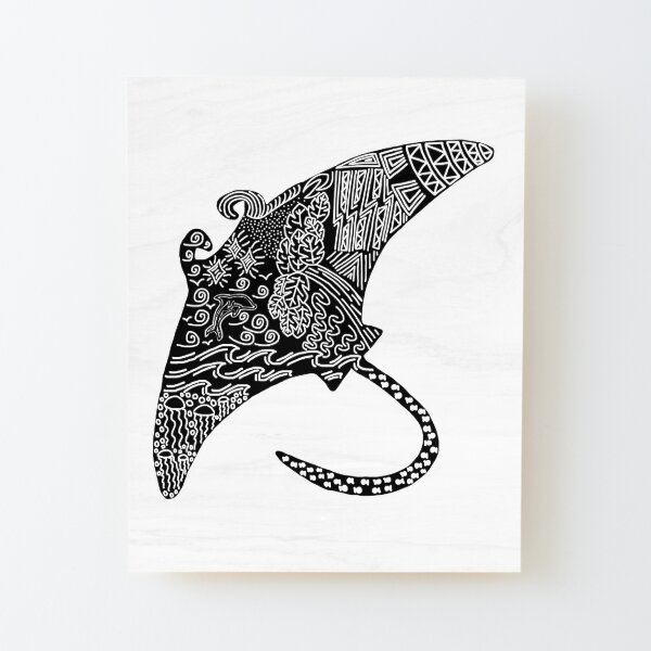 Manta Ray Reef 5x7 Canvas Wall Art - Miss Monroe Boutique