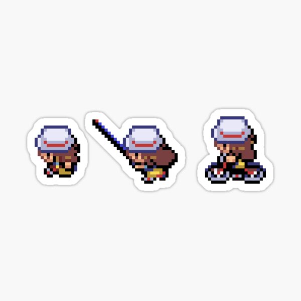 Red 3 Pixel Sprites | Sticker