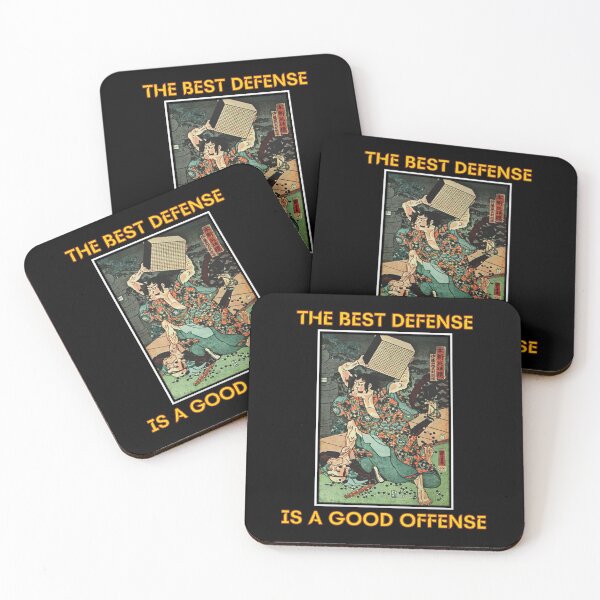 Item preview, The Best Defense Is A Good Offense | Go | Igo | Baduk | Weiqi | Go Humor designed and sold by DastardLee.