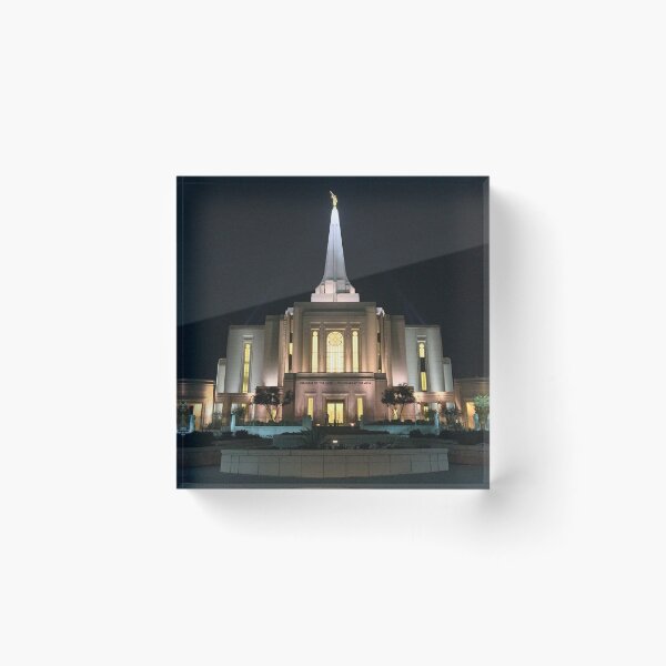 Item preview, Gilbert Arizona LDS Temple - Front Night designed and sold by The Bullpen of Relics.