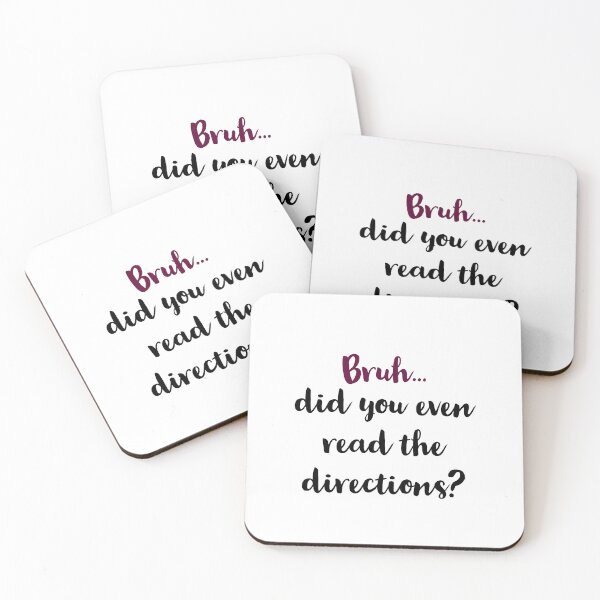 Item preview, Bruh Did You Even Read The Directions Sarcastic Teacher Life designed and sold by Jajulile.