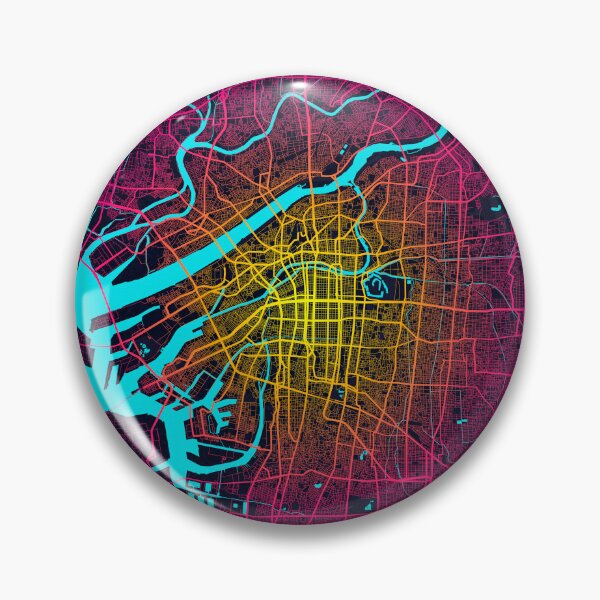 Item preview, Osaka City Map of Kansai, Japan - Neon designed and sold by deMAP.