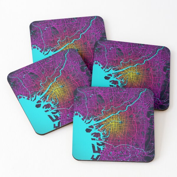 Item preview, Osaka City Map of Kansai, Japan - Neon designed and sold by deMAP.
