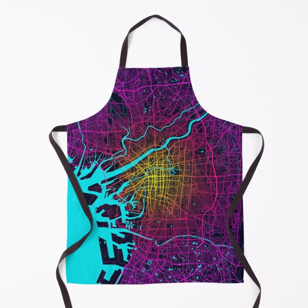 Item preview, Osaka City Map of Kansai, Japan - Neon designed and sold by deMAP.
