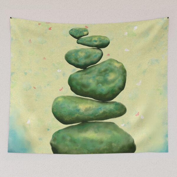 Item preview, Balancing Stones, Falling Blossom designed and sold by JzArt.