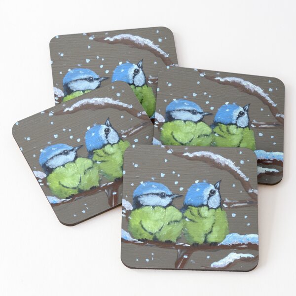 Item preview, Eurasian Blue Tit, A Chickadee, A Blue Tit Bird, Tweeti Birds in the Winter designed and sold by DiensDesign.
