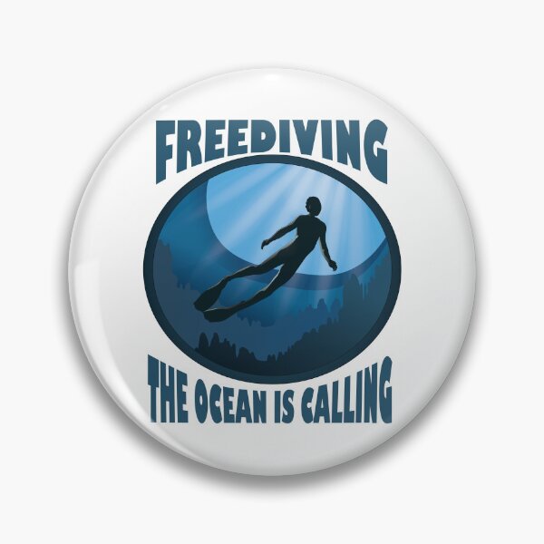 Item preview, Freediving The Ocean Is Calling designed and sold by TheInkElephant.