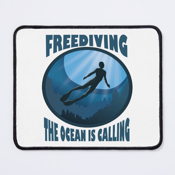 Item preview, Freediving The Ocean Is Calling designed and sold by TheInkElephant.