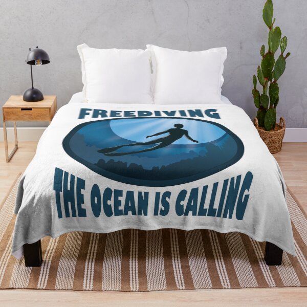 Item preview, Freediving The Ocean Is Calling designed and sold by TheInkElephant.