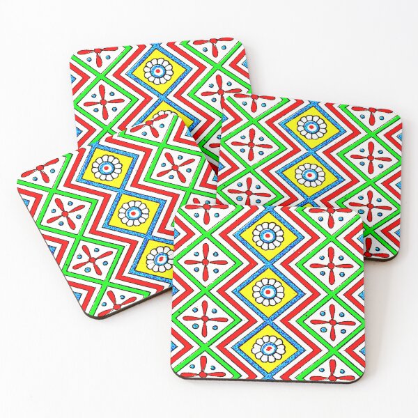 Item preview, White Flower Textile Egyptian Pattern designed and sold by RyanCaudell.