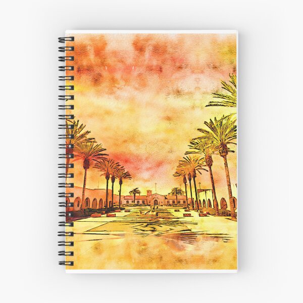 Item preview, Chula Vista city hall and civic center - pen and watercolor painting designed and sold by NickoPrints.
