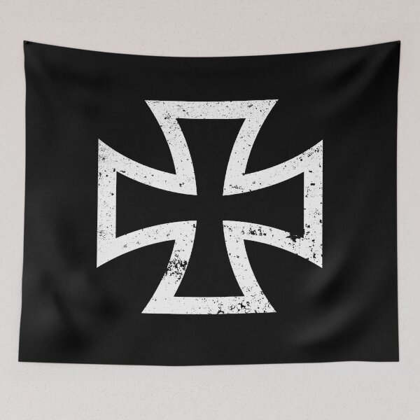 Item preview, Knights Templar Cross (Battle Damage Black) designed and sold by Ukid.
