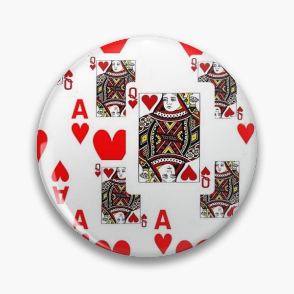 Item preview, CASINO RED HEARTS ROYAL QUEENS ACES PLAYING CARDS designed and sold by sharlesart.