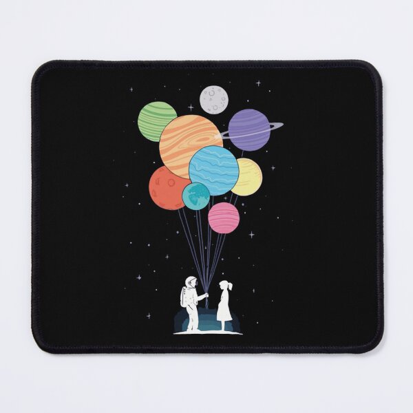 Item preview, Astronaut Proposing Planet Balloons designed and sold by Nilima Bano ⭐⭐⭐⭐.