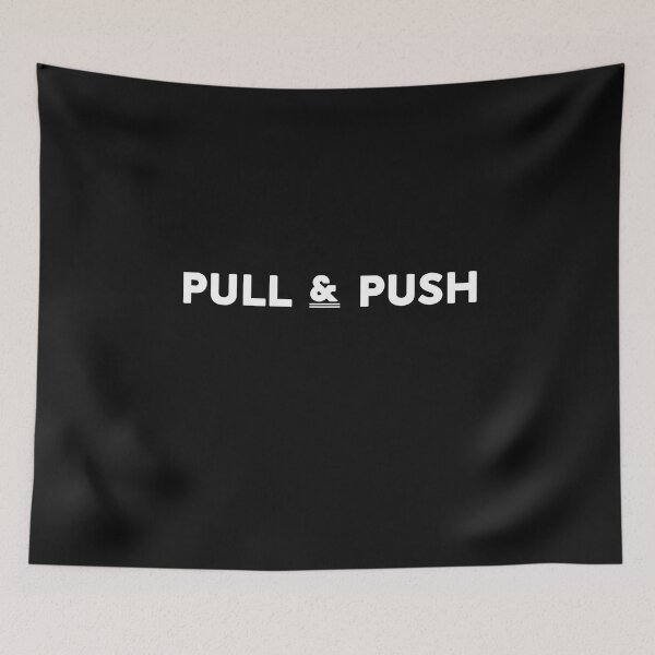 Item preview,  PULL & PUSH  funny parody  designed and sold by Raiko-art.