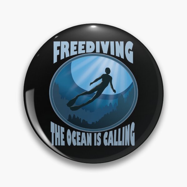 Item preview, Freediving The Ocean Is Calling designed and sold by TheInkElephant.