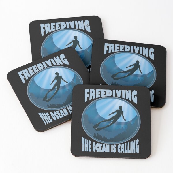 Item preview, Freediving The Ocean Is Calling designed and sold by TheInkElephant.