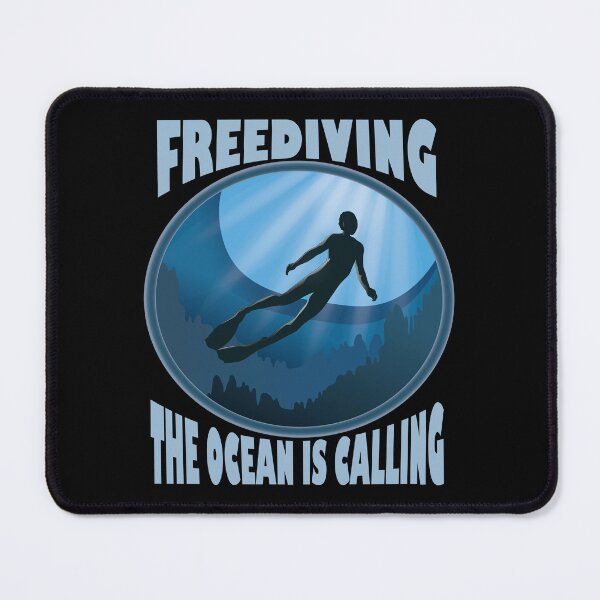 Item preview, Freediving The Ocean Is Calling designed and sold by TheInkElephant.
